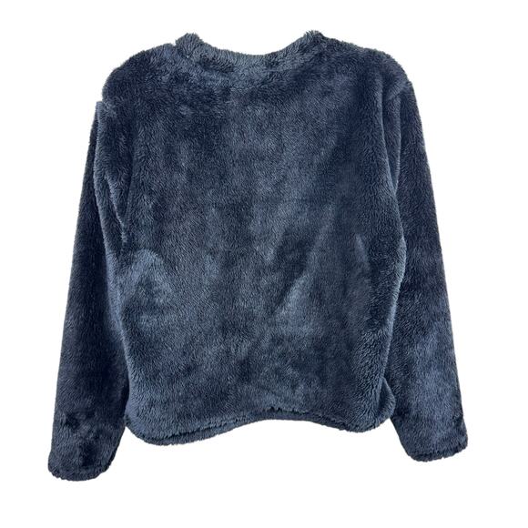 Forever 21 Disney Minnie Mouse Black Plush Fleece Pajama Top Pullover Size M - Picture 2 of 6